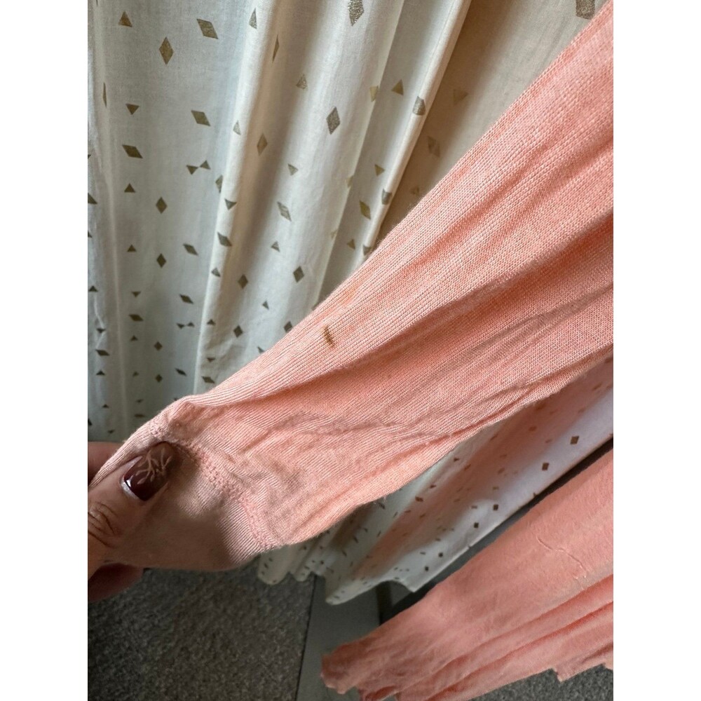 Soft Surroundings Peach Open Front Lightweight Je… - image 7